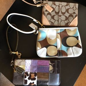 Coach wristlets